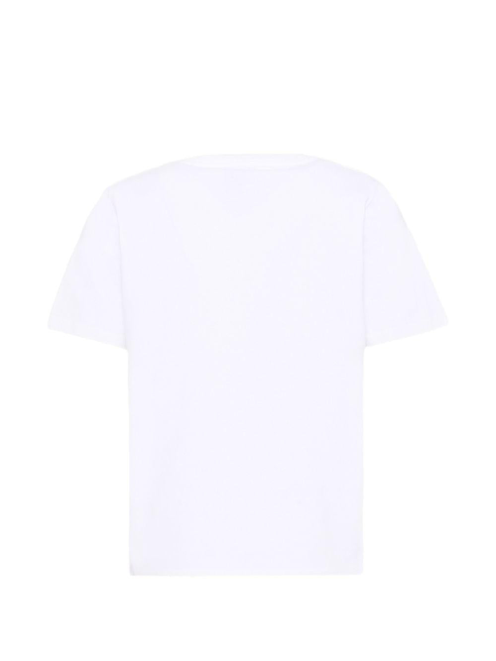 T-shirt per bambini Casablanca Kids bianca con stampa grafica KPF26JTS03805 CASAWAY CASABLANCA KIDS