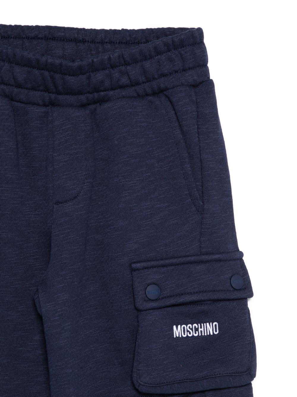 Set t-shirt e shorts per bambino Moschino Kids multicolore con stampa Teddy sul davanti HUG00WLCA88 83240 MOSCHINO KIDS