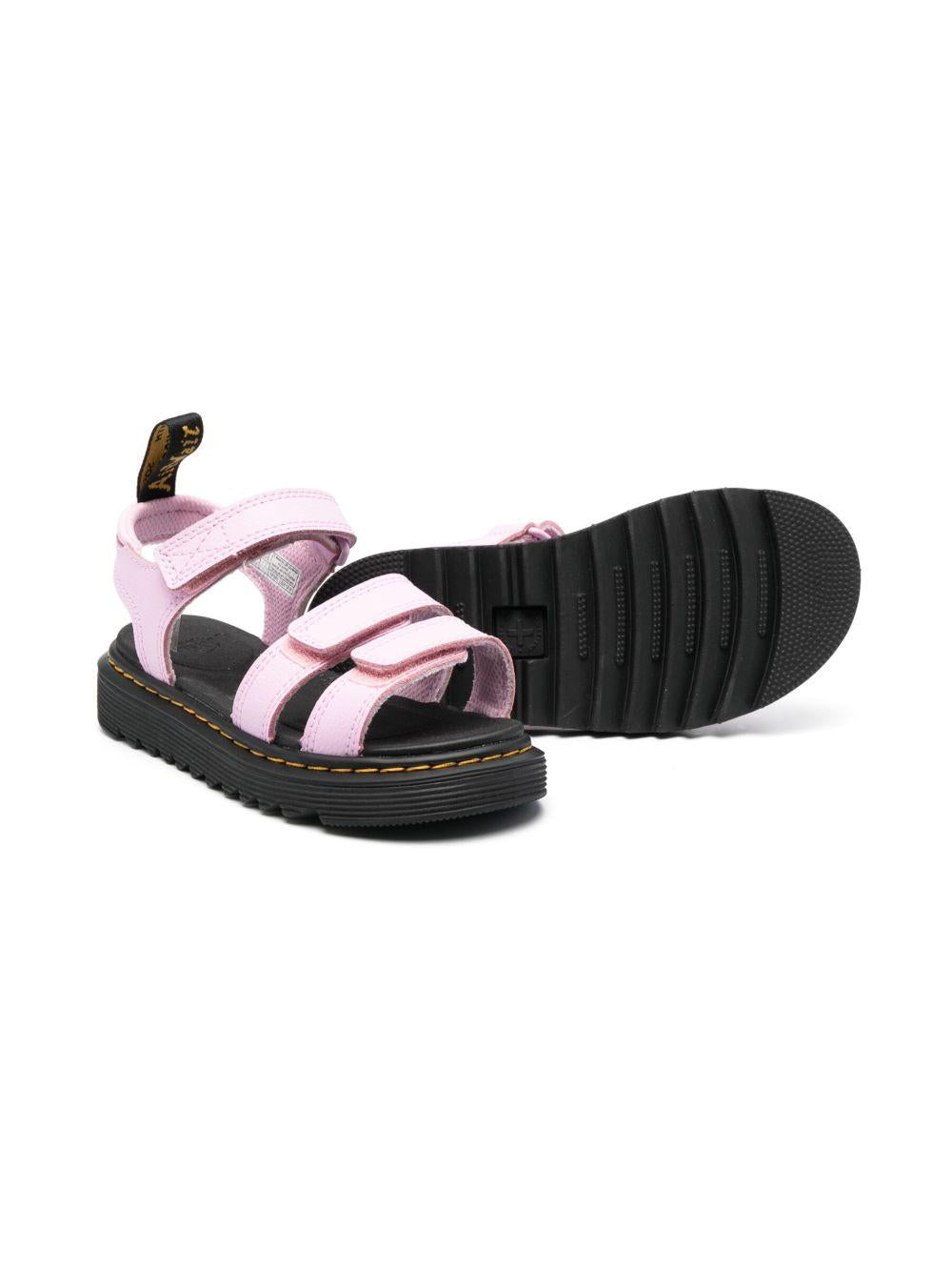 Sandali per bambina Dr. Martens Kids rosa con punta aperta 30697697 KLAIRE Dr martens kids