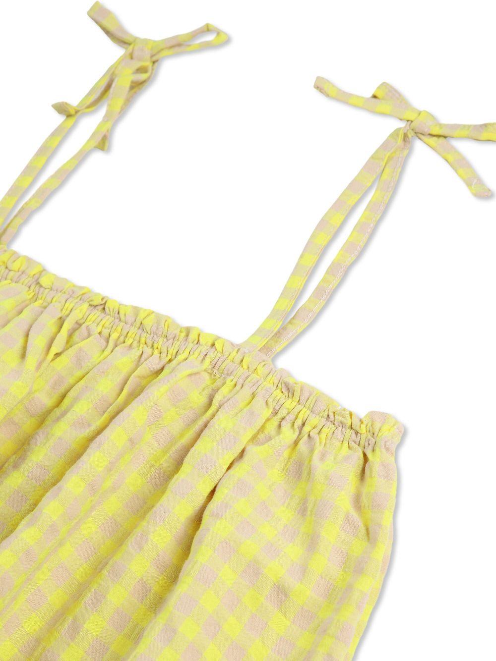 Top per bambina Bobo Choses giallo con motivo a quadri B125AC028 991 BOBO CHOSES KIDS