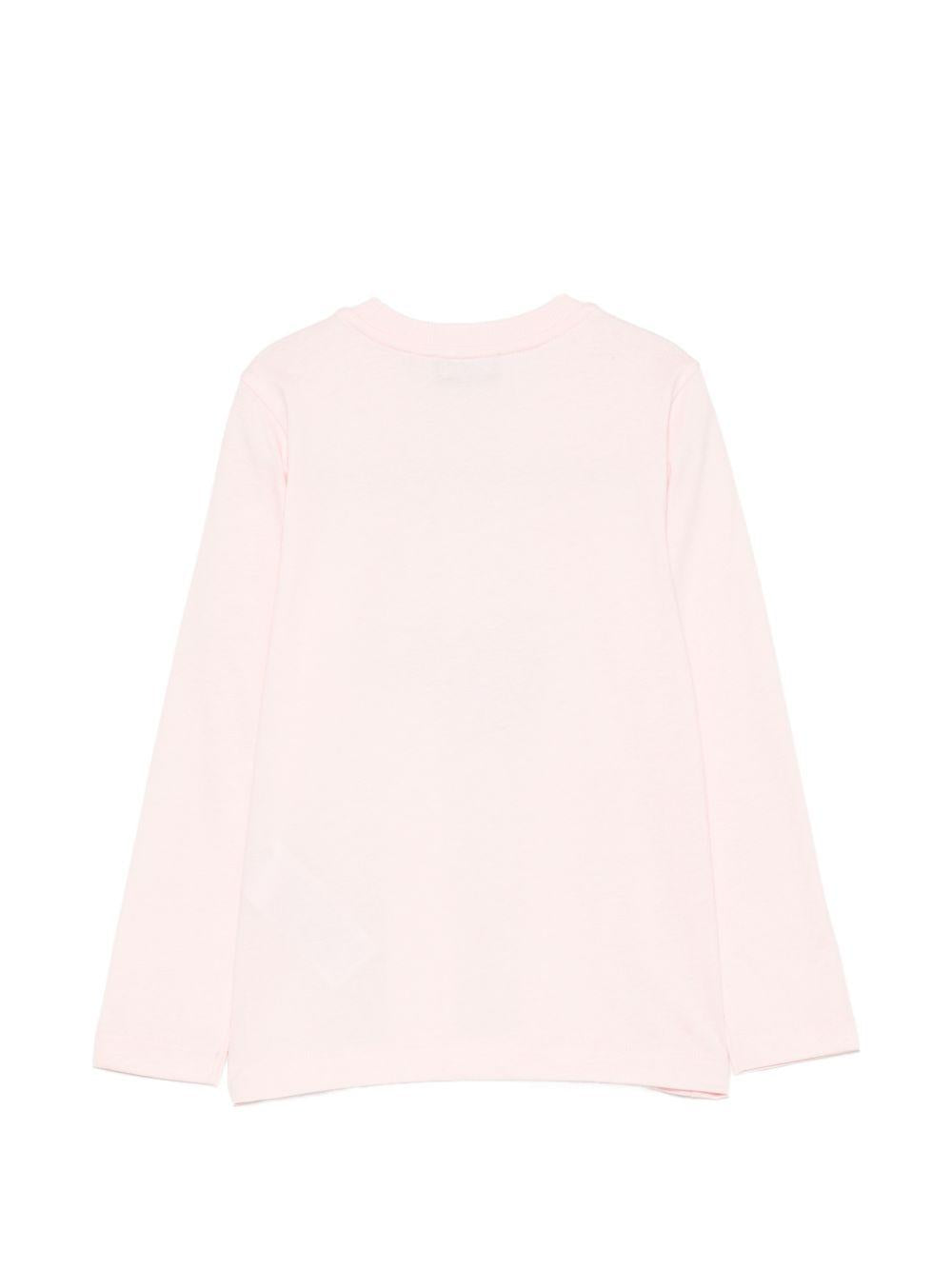T-shirt per bambina Moschino Kids rosa con motivo Teddy Bear HZO00JLAA20 50209 MOSCHINO KIDS