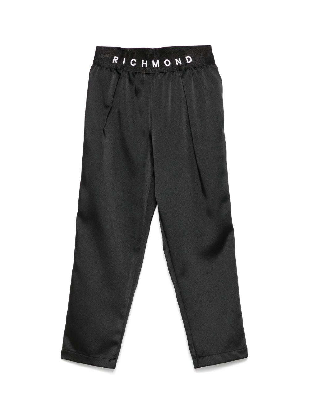 Pantaloni per bambina John Richmond Junior nero con logo RGP25207PA BLACK JOHN RICHMOND JUNIOR