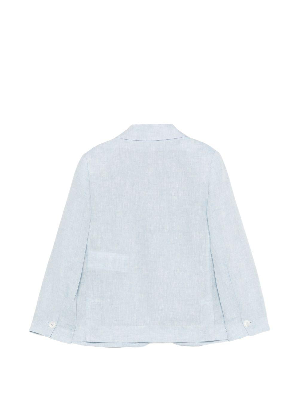 Blazer per bambino Fay Kids azzurro con revers classici FY2Q34 I0318 607 FAY KIDS