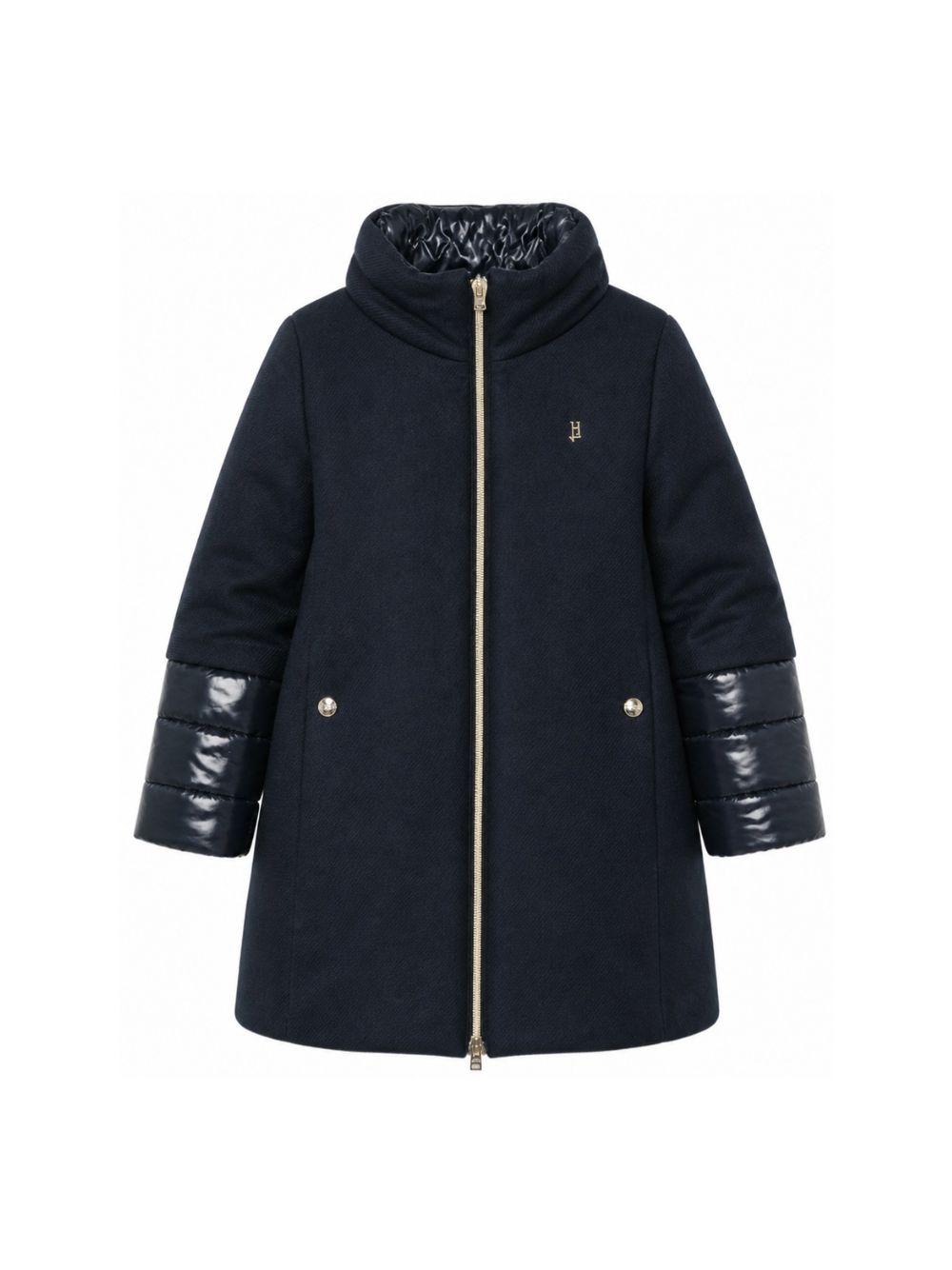 Cappotto per bambina Herno Kids blu con design imbottito CA000014G33344 9202 HERNO KIDS