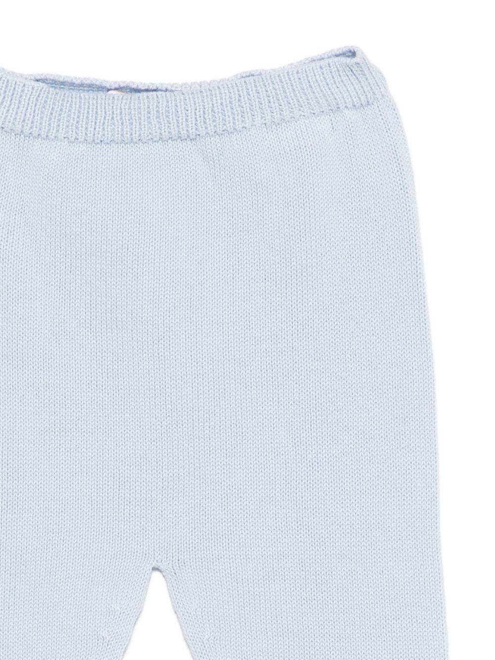 Set maglioncino e pantaloni per neonato Paz Rodriguez azzurro lavorato a maglia 103-123187 801 PaZ RODRIGUEZ KIDS