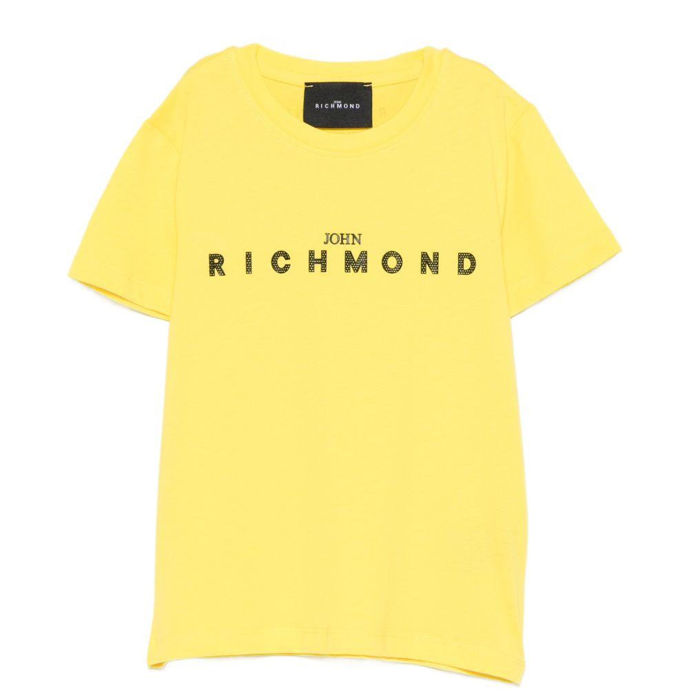 T-shirt per bambino John Richmond Junior gialla con dettaglio logo RBP26008TS YELLOW B. JOHN RICHMOND KIDS