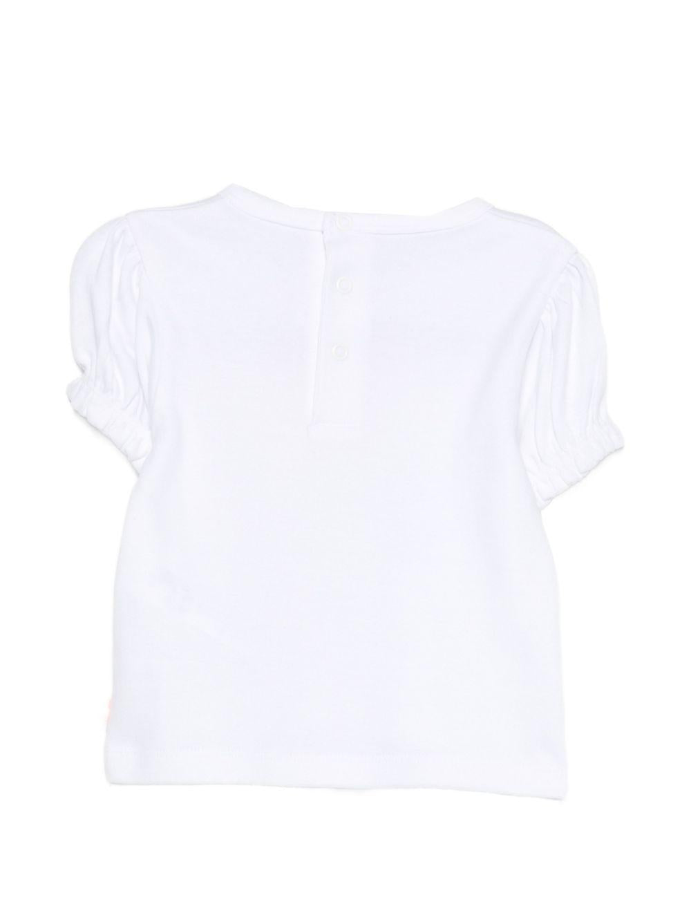 T-shirt per neonata Billieblush bianca con stampa grafica fragole U21814 10P BILLIEBLUSH