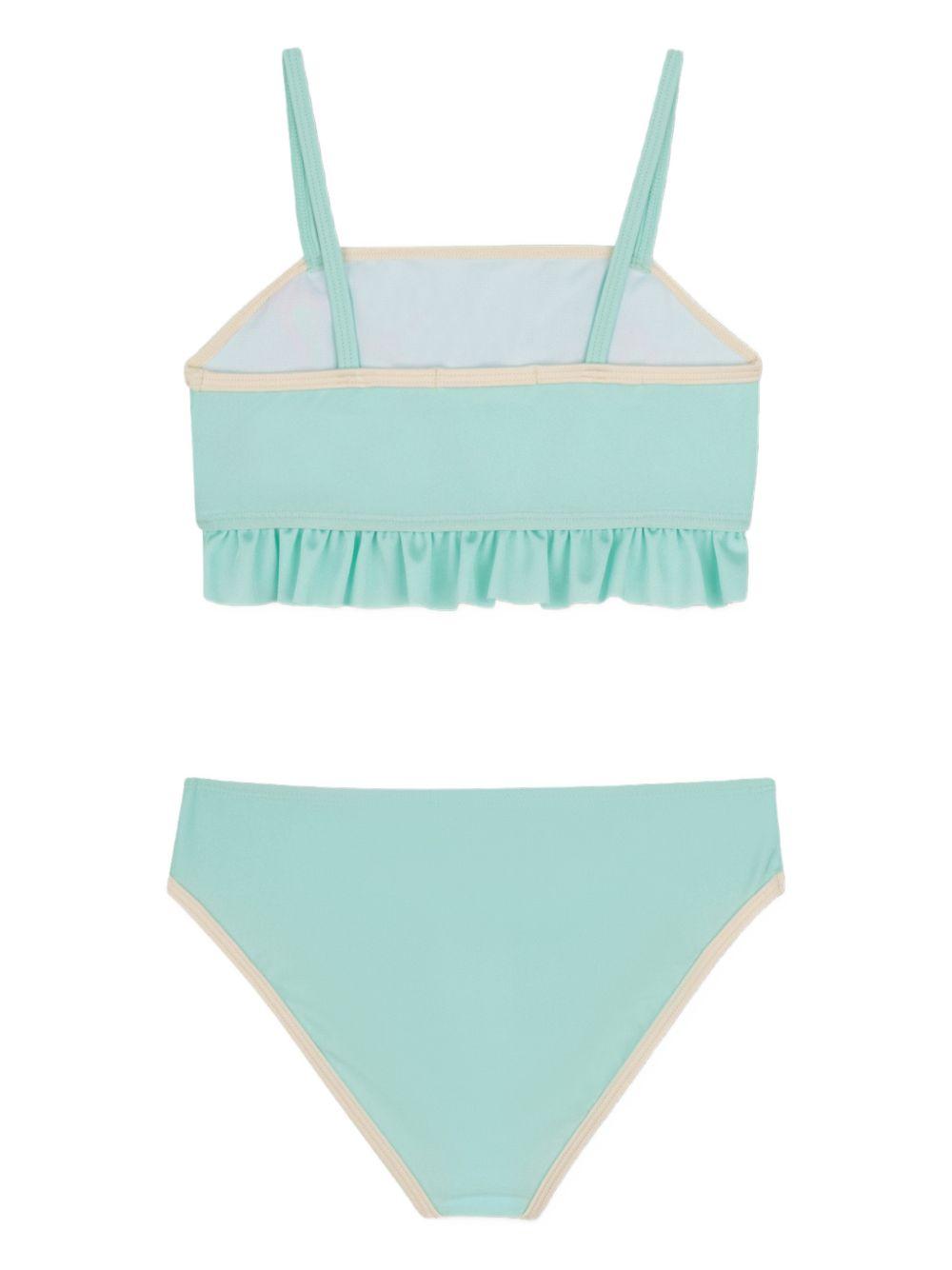 Costume per bambina Billieblush Kids azzurro con stampa stelle marine U22157 76G BILLIEBLUSH KIDS