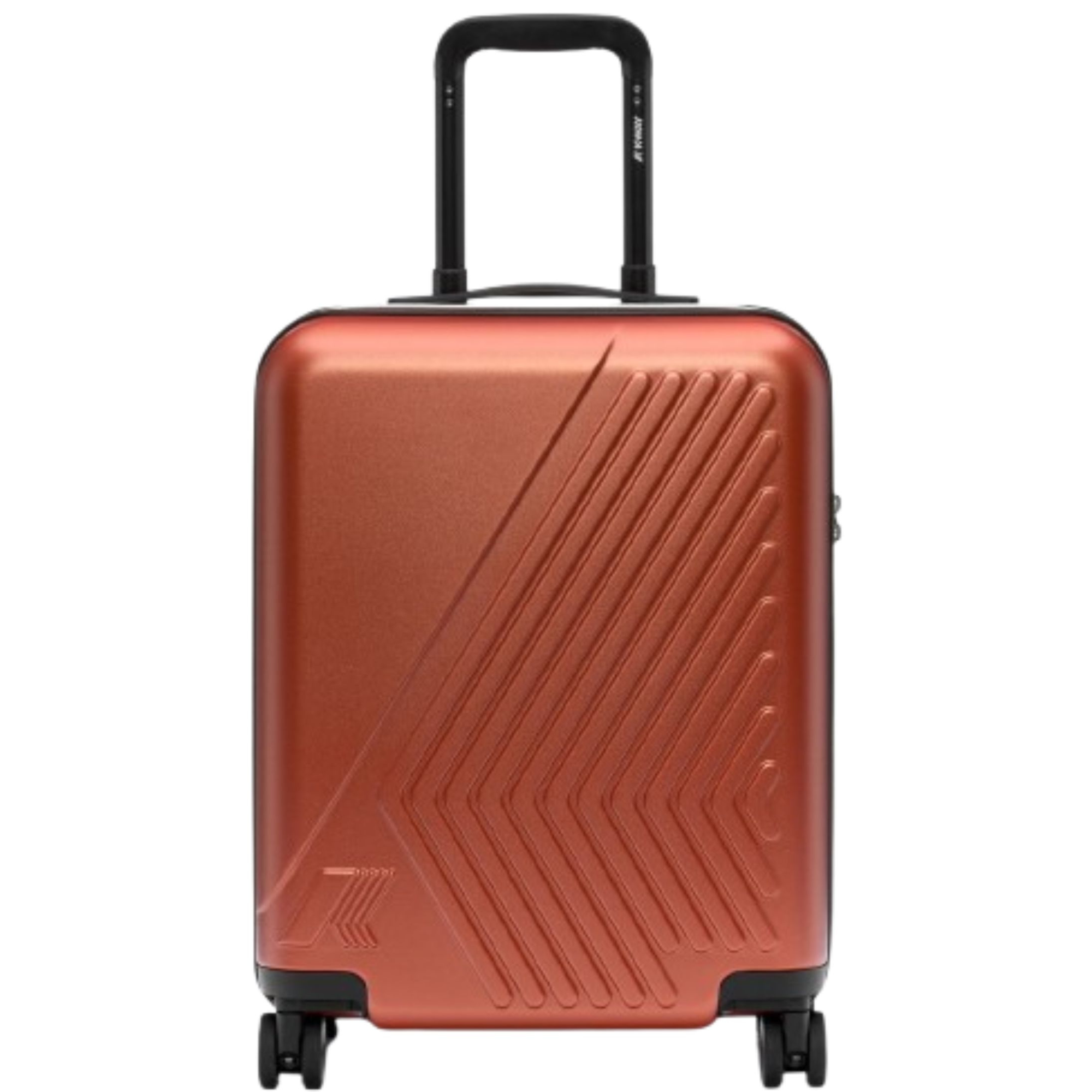 Trolley Eudoxieur K-Way Kids arancione con monogramma in rilievo K41351W 896 K-WAY KIDS