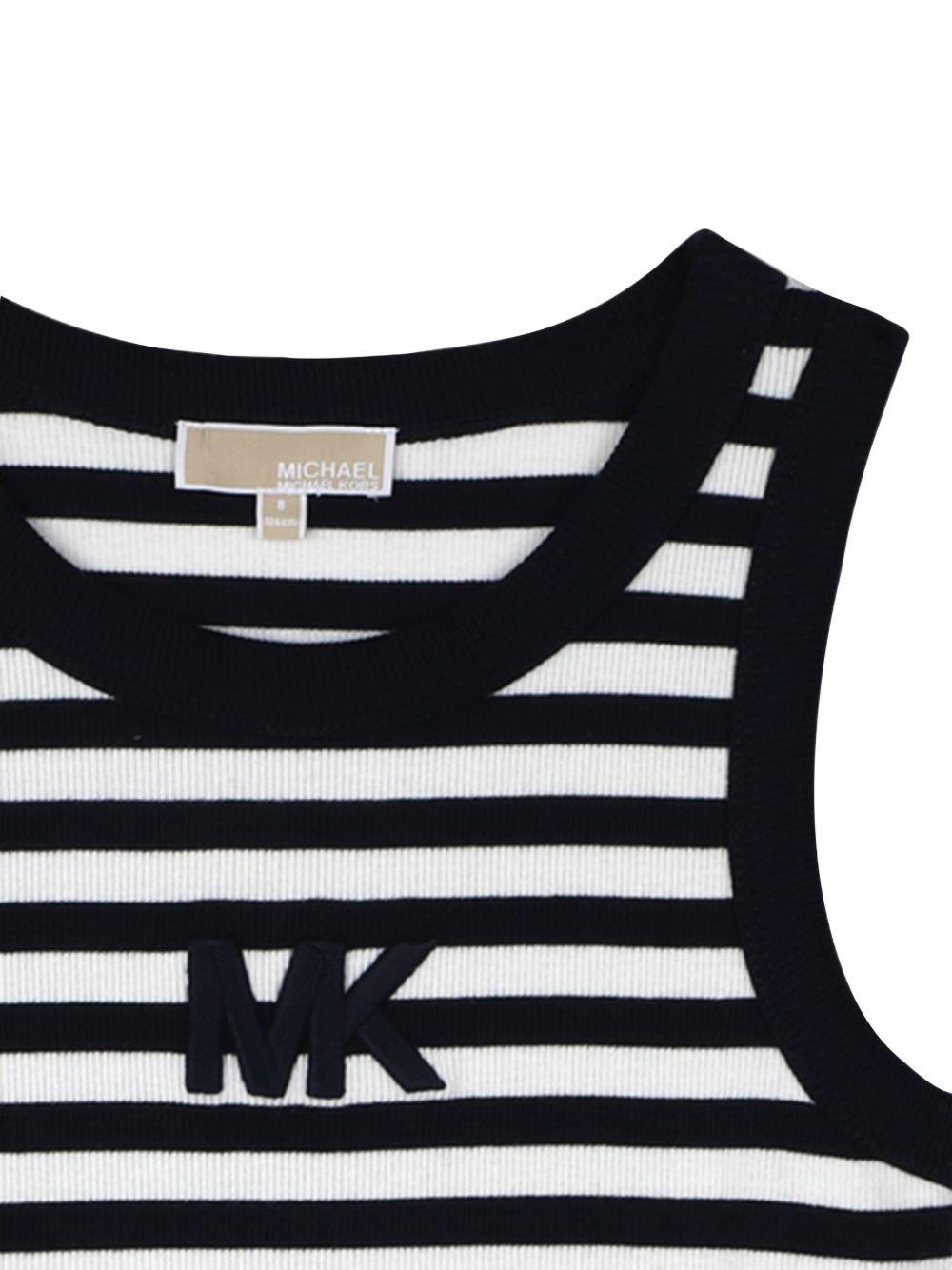 Abito per bambina Michael Kors Kids blu con design a righe R30640 849 MICHAEL KORS KIDS