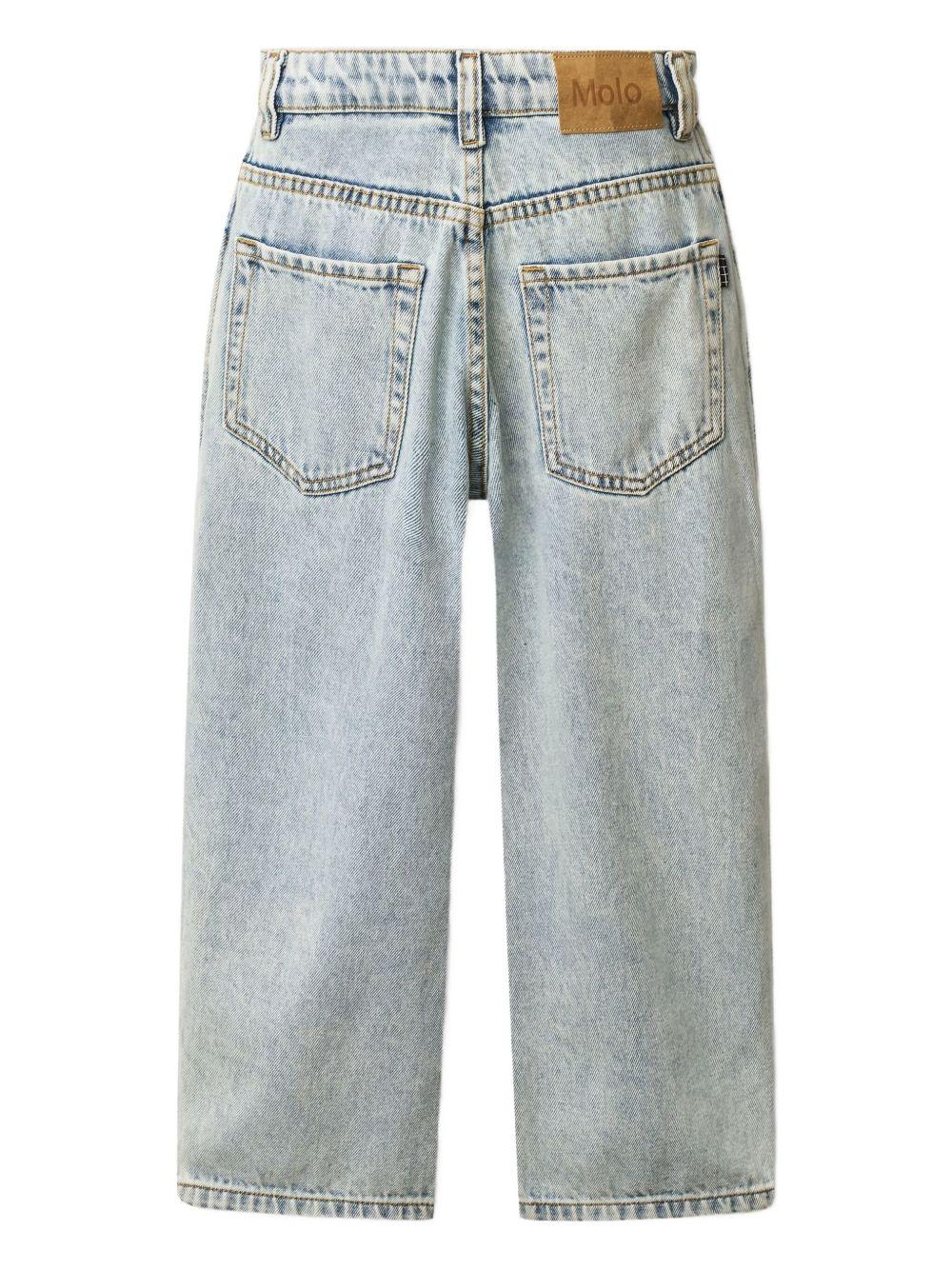 Jeans Aiden per bambina Molo denim con design a cinque tasche 6S26I102 5457 MOLO KIDS