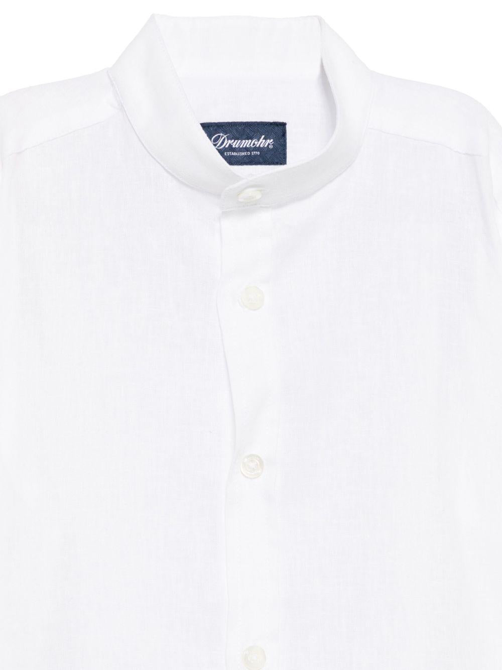 Camicia per bambino Drumohr Kids bianco con colletto rialzato S5SH72 D01 DrUMOHR KIDS