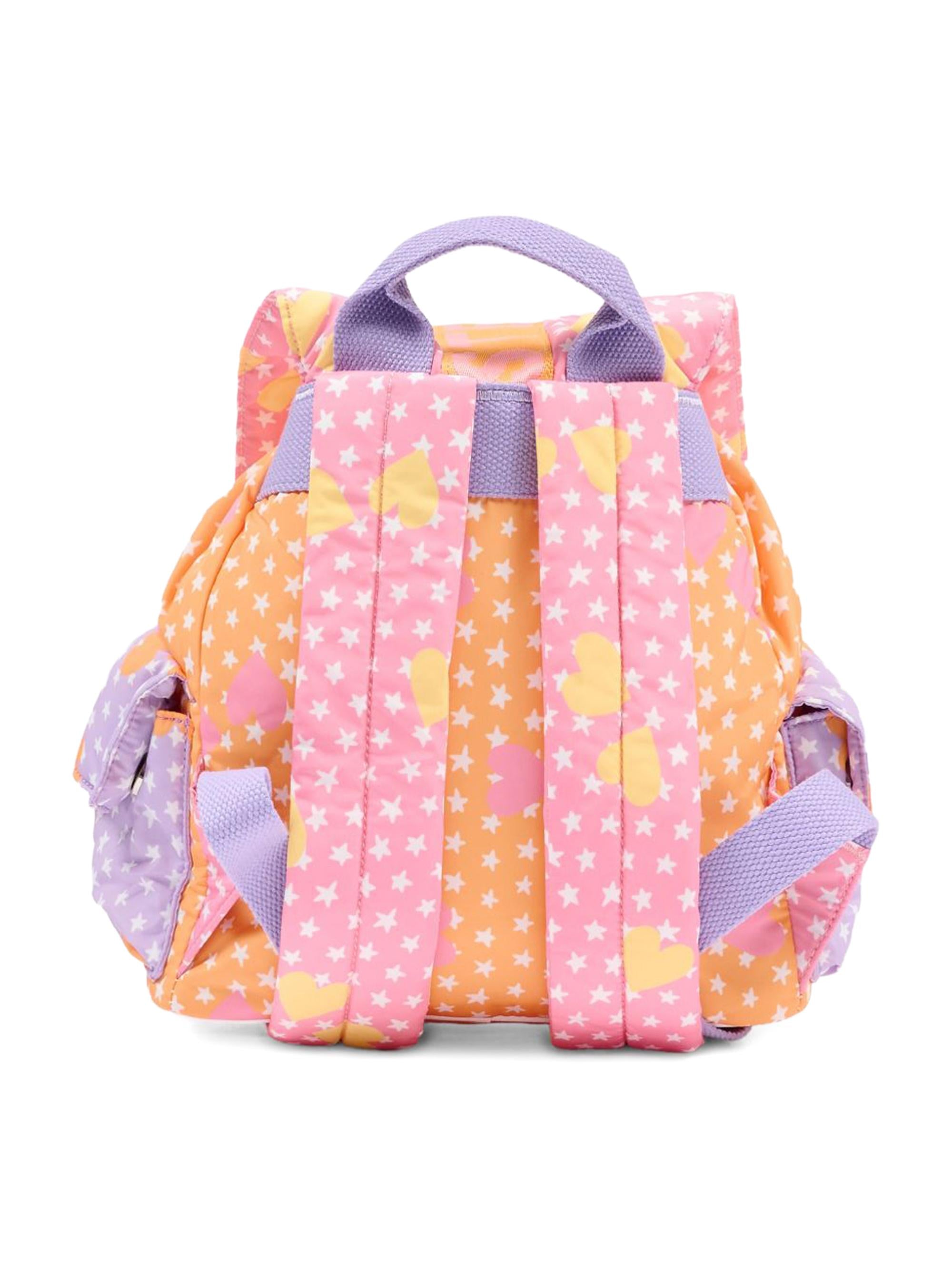 Zaino per bambina Stella McCartney Kids rosa con stampa a stelle all-over TY0A18 Z3616 51UMC STELLA McCARTNEY KIDS