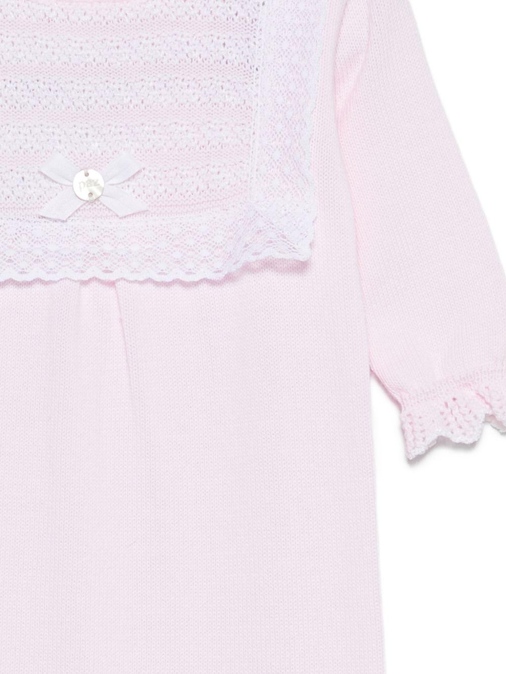 Tutina per neonata Paz Rodriguez rosa con ruches 005-123390 3701 PaZ RODRIGUEZ KIDS