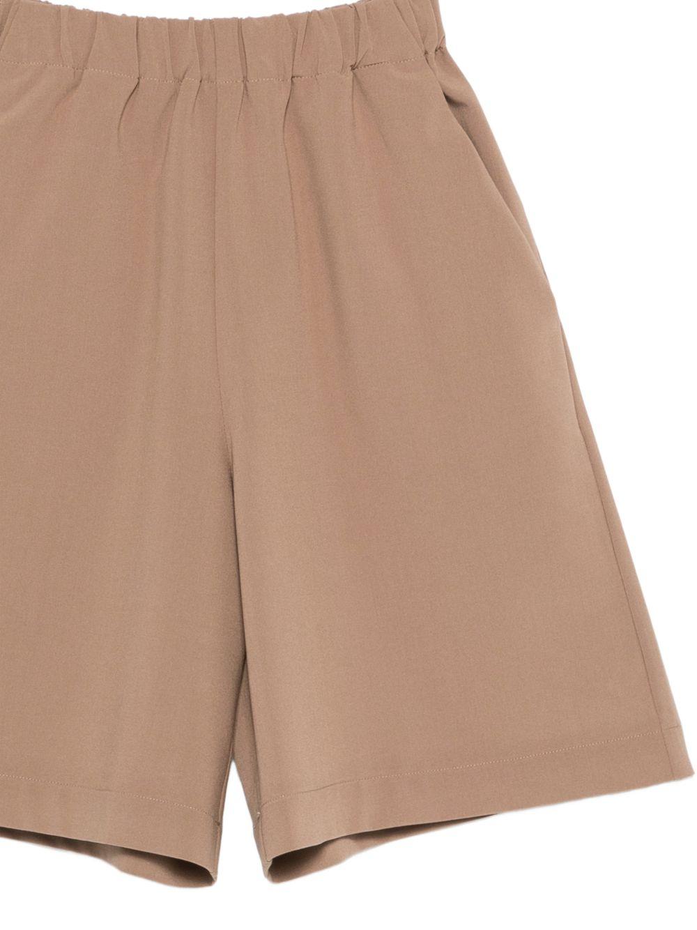 Shorts per bambina Douuod Kids marrone chiaro con elastico in vita DY6P99 I0292 334 DOUUOD KIDS