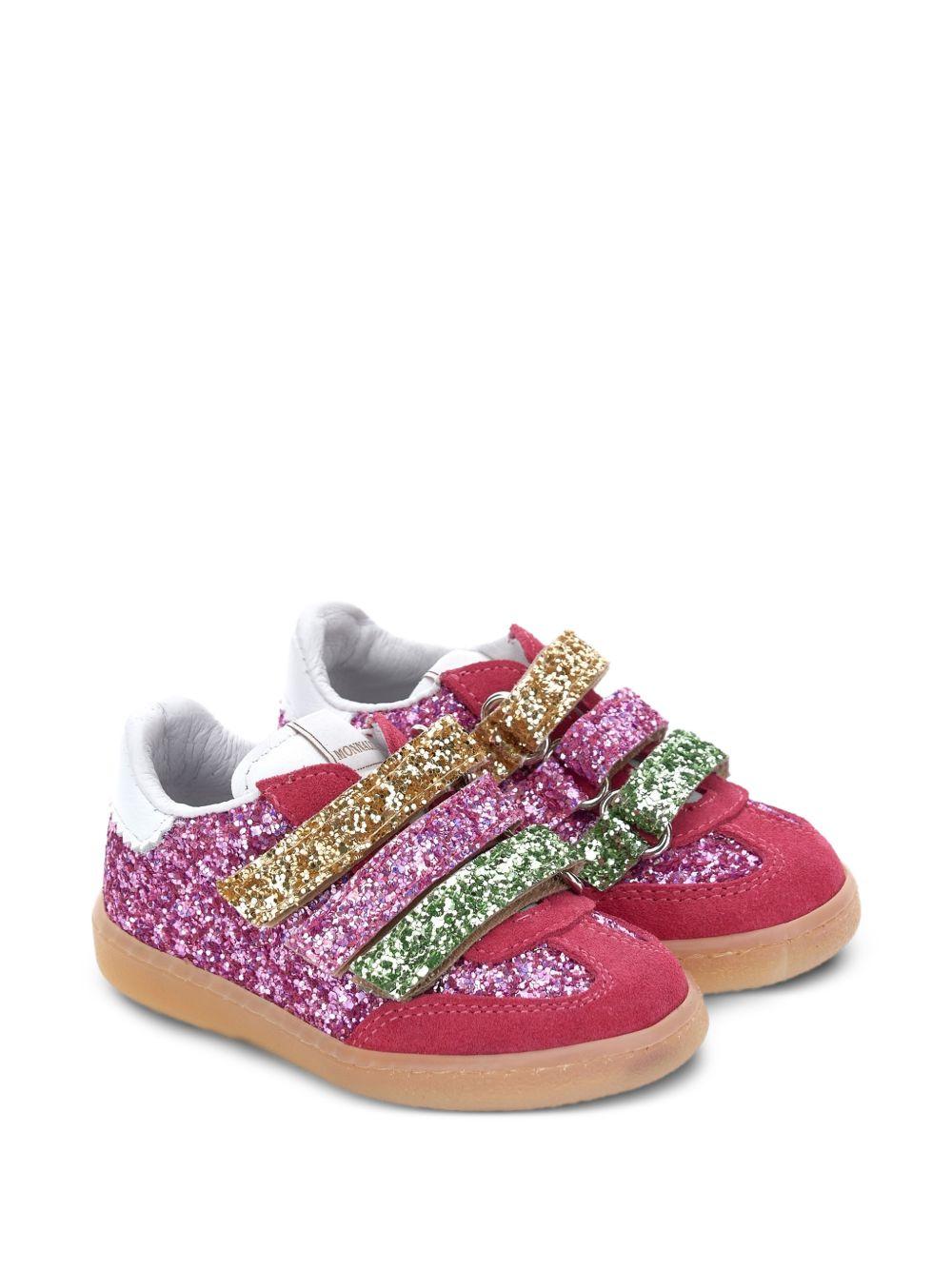 Sneakers per bambina Monnalisa Kids multicolore con decorazione glitter 83H004 8779 0084 MONNALISA KIDS