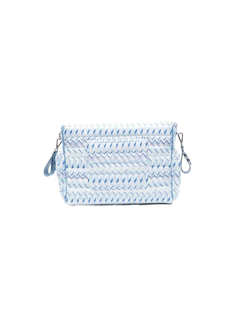 Borsa per bambina Missoni Kids azzurro con motivo geometrico MY0530 N0436 600AZ MISSONI KIDS
