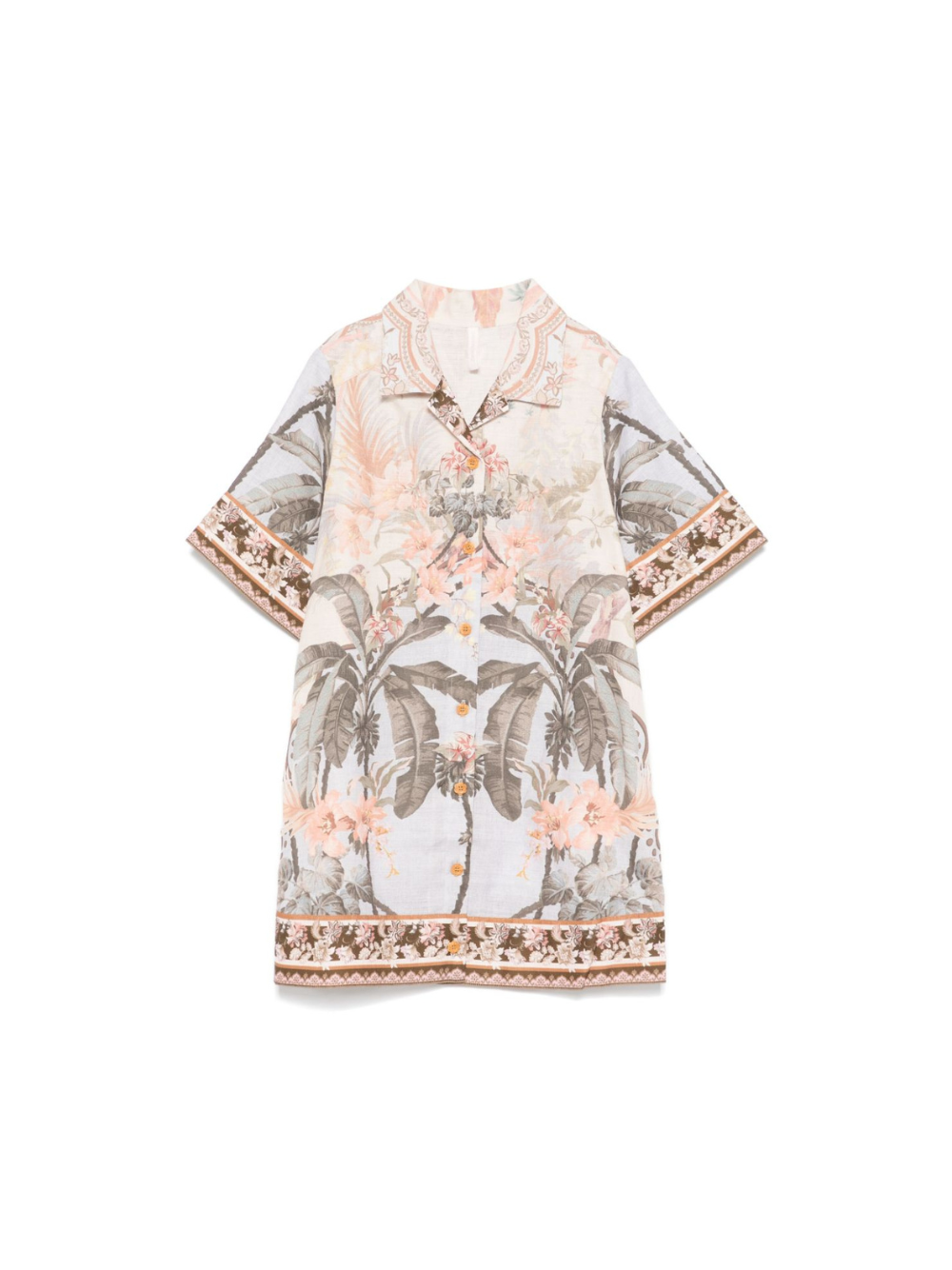 Abito Wylie per bambina ZIMMERMANN Kids beige con bordo smerlato 1479DR S251 ZIMMERMANN KIDS