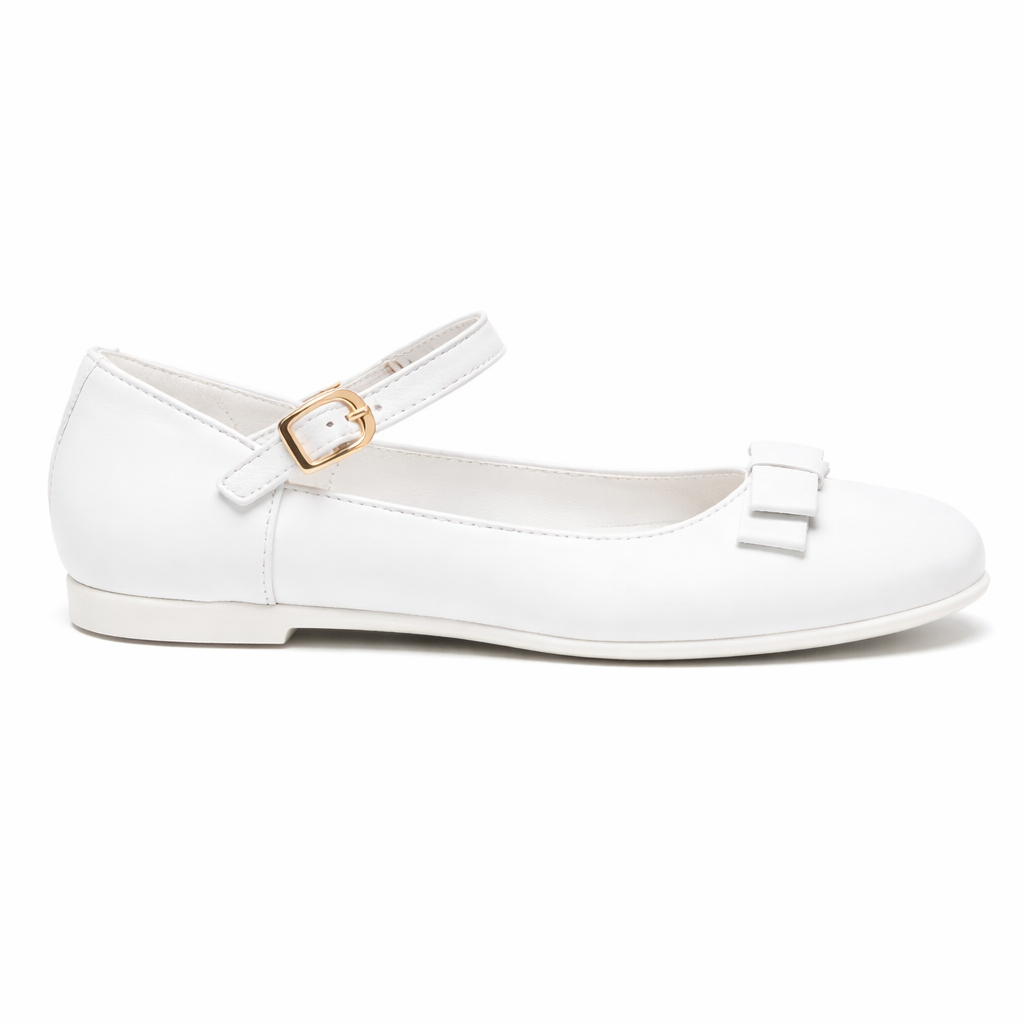 Ballerine per bambina Colorichiari bianco con fiocco con chiusura alla caviglia con fibbia FJ958490 4233 10 COLORICHIARI KIDS