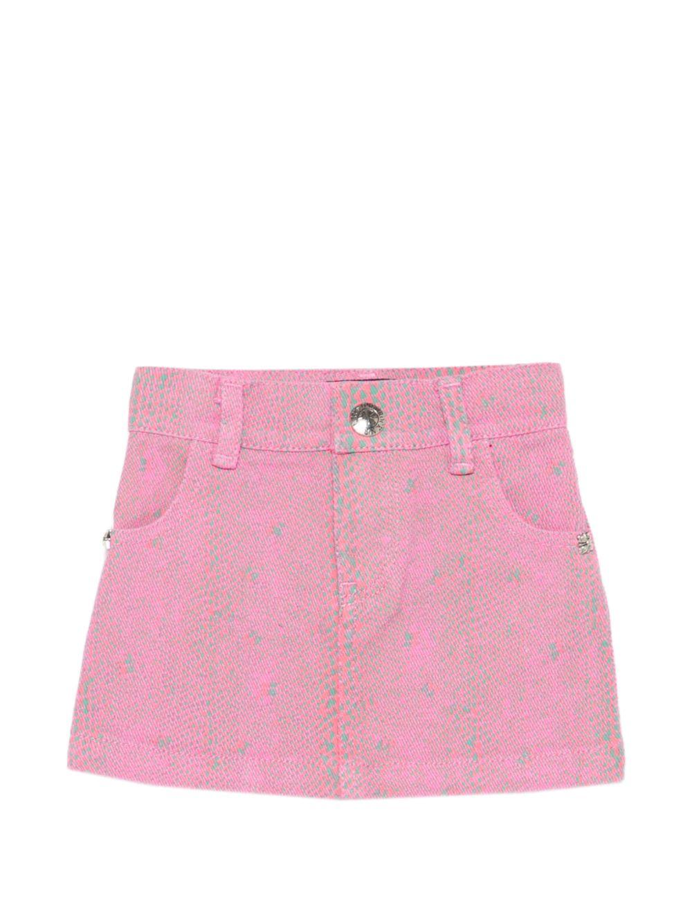 Gonna per neonata John Richmond Junior rosa con bottoni RIP26050GO SNAKE PATTERN JOHN RICHMOND KIDS