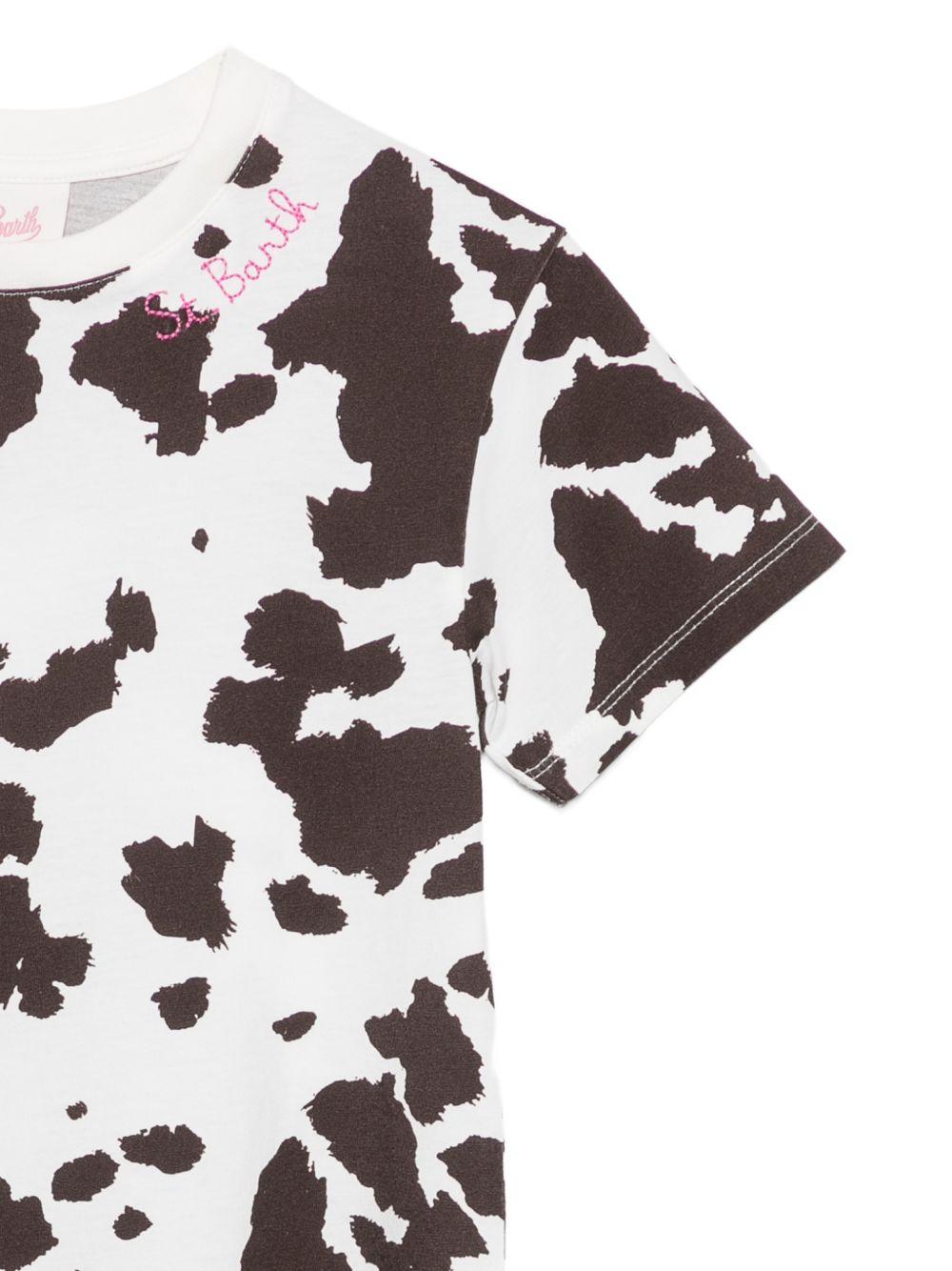 Abito per bambina MC2 Saint Barth Kids bianco con stampa animalier ABY0001 03851L MC2 ST. BARTH KIDS