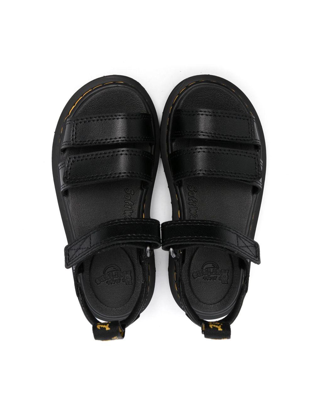 Sandali Claire per bambina Dr. Martens Kids neri con punta smussata aperta 26675001 KLAIRE Dr martens kids
