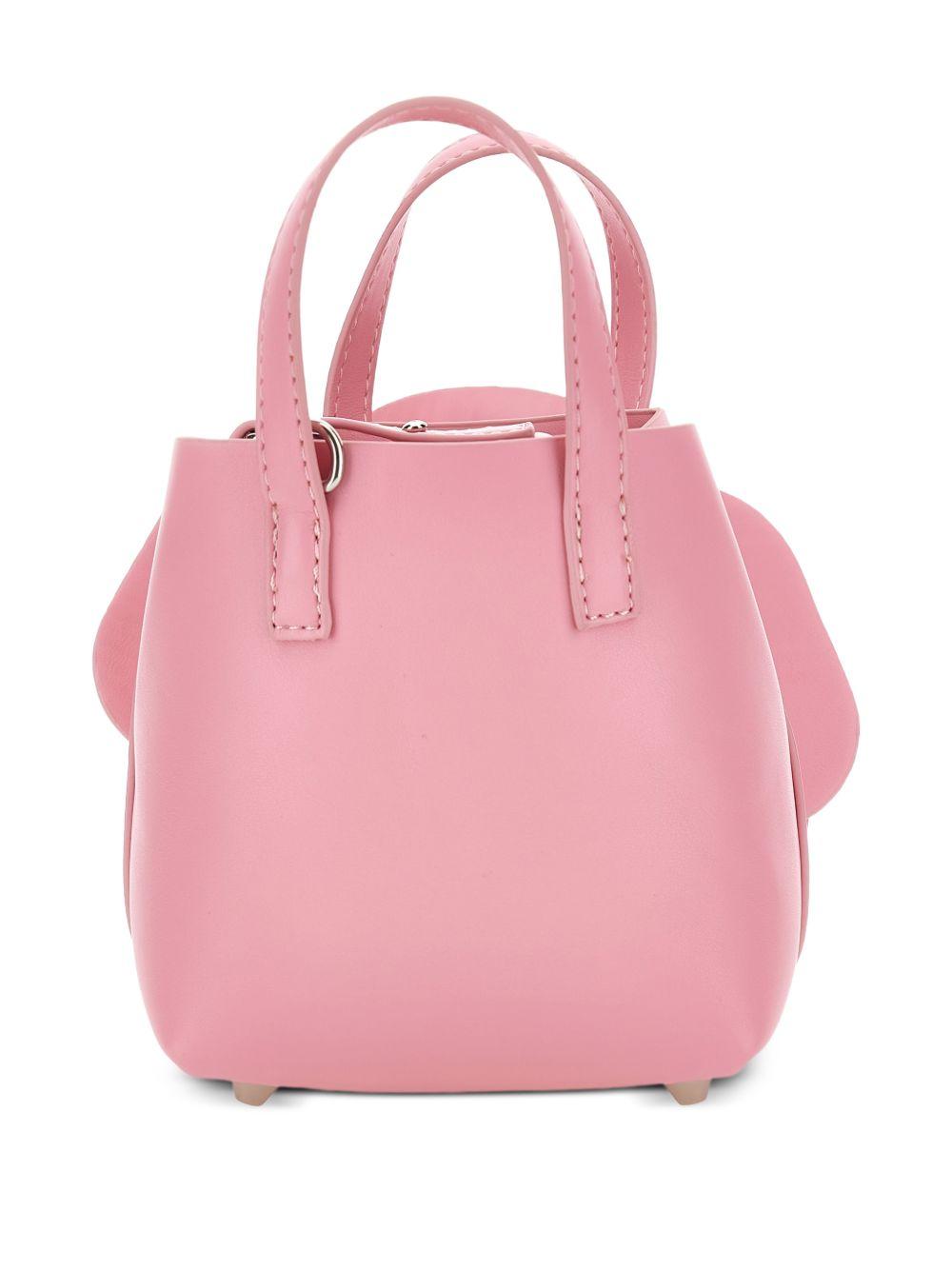 Borsa a mano per bambina Monnalisa rosa con applicazione fiore 79G003 7068 0091 MONNALISA KIDS