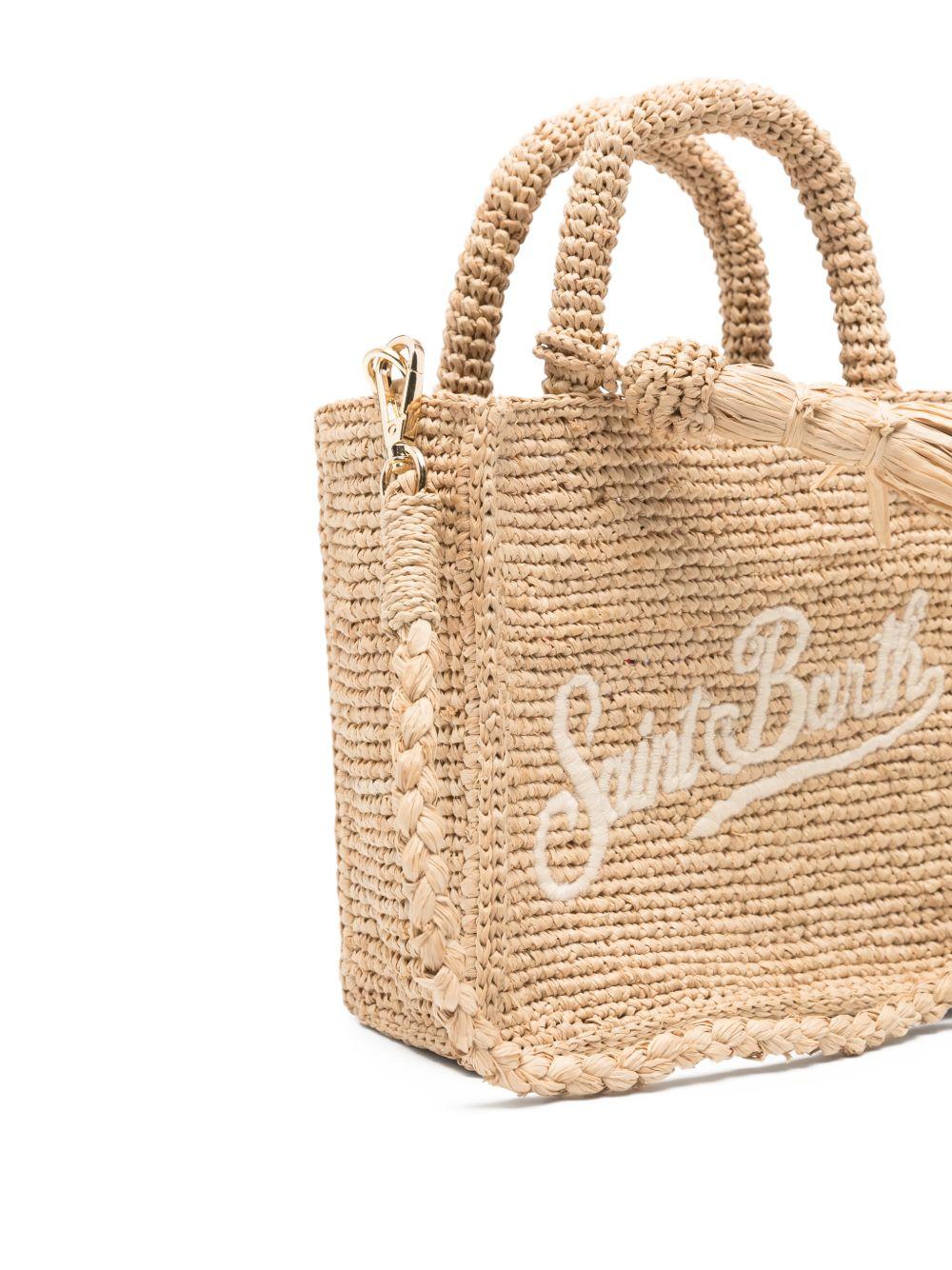 Borsa tote Vanity mini MC2 Saint Barth beige con dettaglio nappina VAMI004 00222L MC2 ST. BARTH KIDS