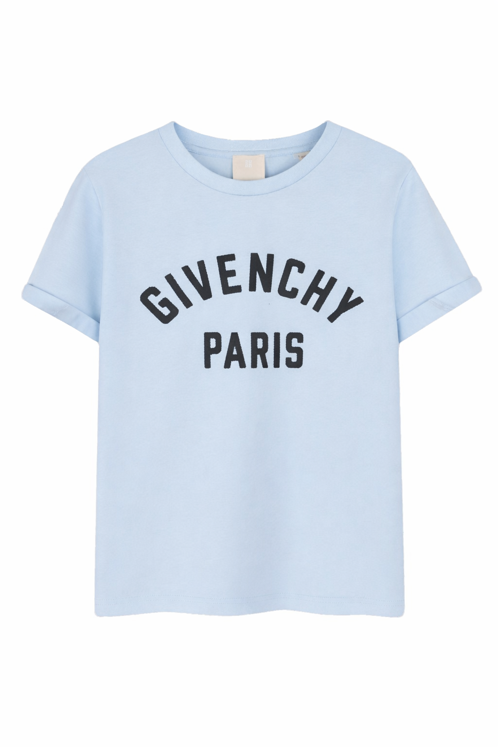 T-shirt da bambino Givenchy Kids azzurro con stampa logo H31109 77L GIVENCHY KIDS