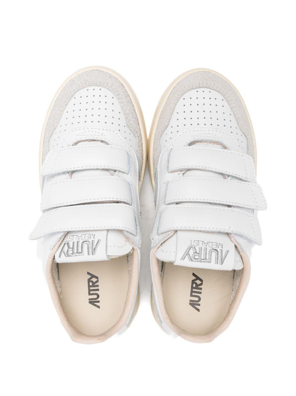 Sneakers per bambini AuTRY Kids bianche con chiusura a strappi KILK PQ02 AuTRY KIDS