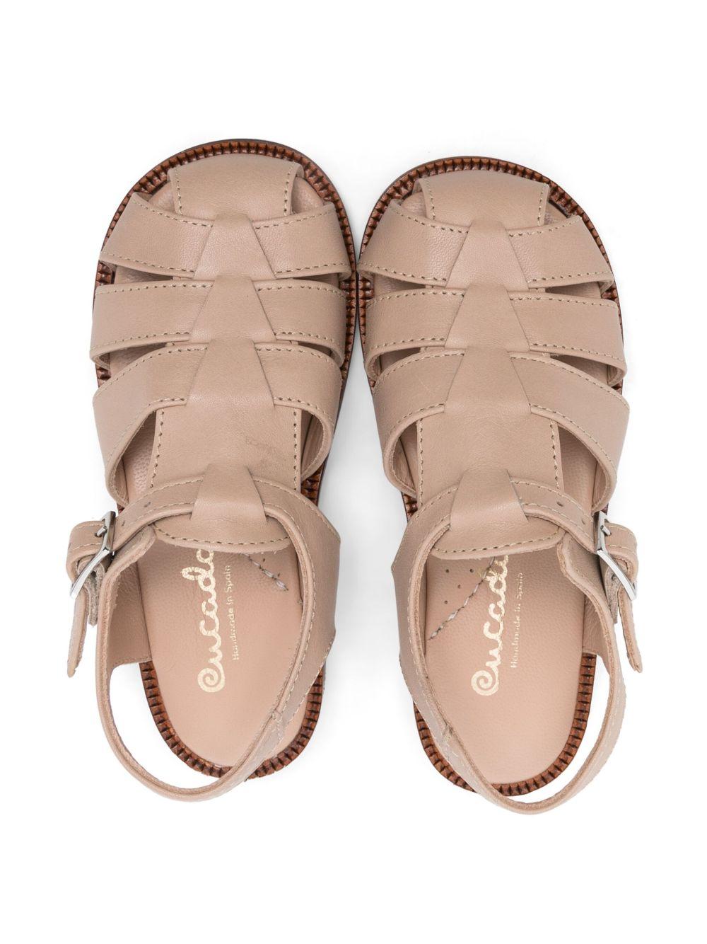 Sandali per bambina Eli1957 Crab beige con chiusura con fibbia 2535AE COCCO ElI