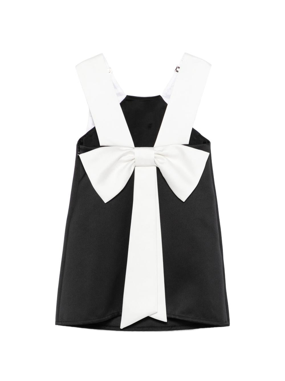 Abito per bambina Elisabetta Franchi La Mia Bambina nero con fiocco posteriore EFAB6680RA016 D285 ElISABETTA FRANCHI