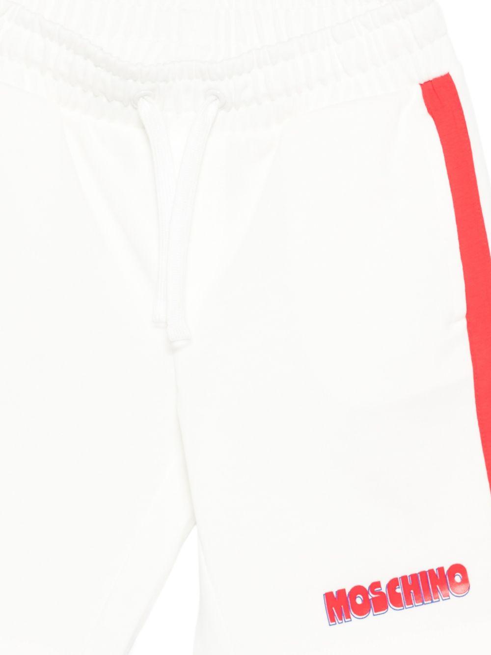 Completo per bambino Moschino Kids bianco con dettagli a contrasto HUG00XLAA51 10063 MOSCHINO KIDS