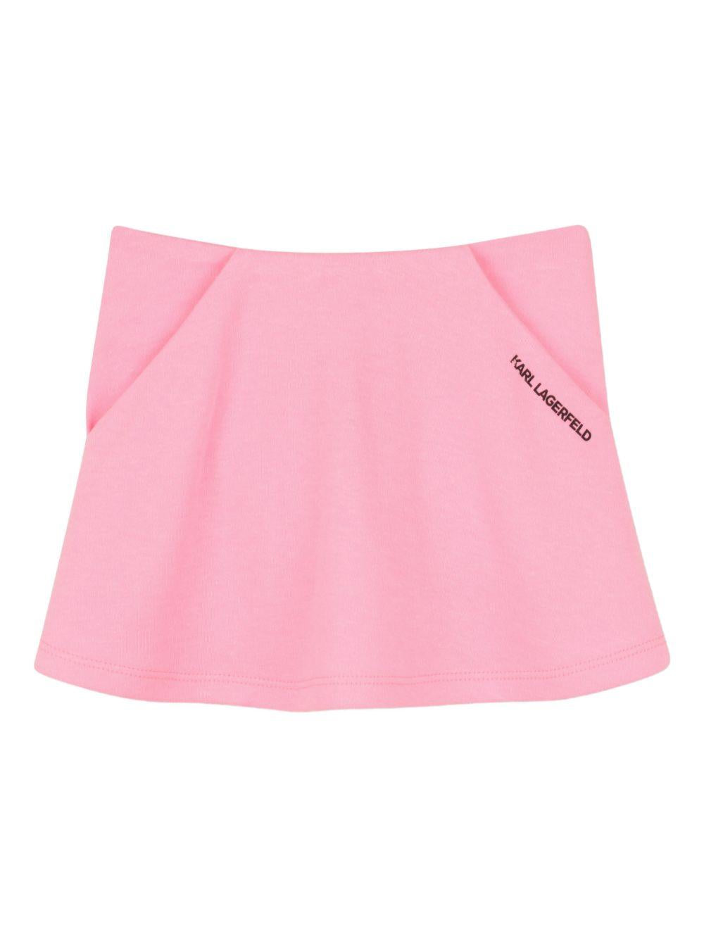Set t-shirt e gonna per neonata Karl Lagerfeld Kids multicolore con stampa Ikon Choupette Z31065 462 KARL LAGERFELD KIDS