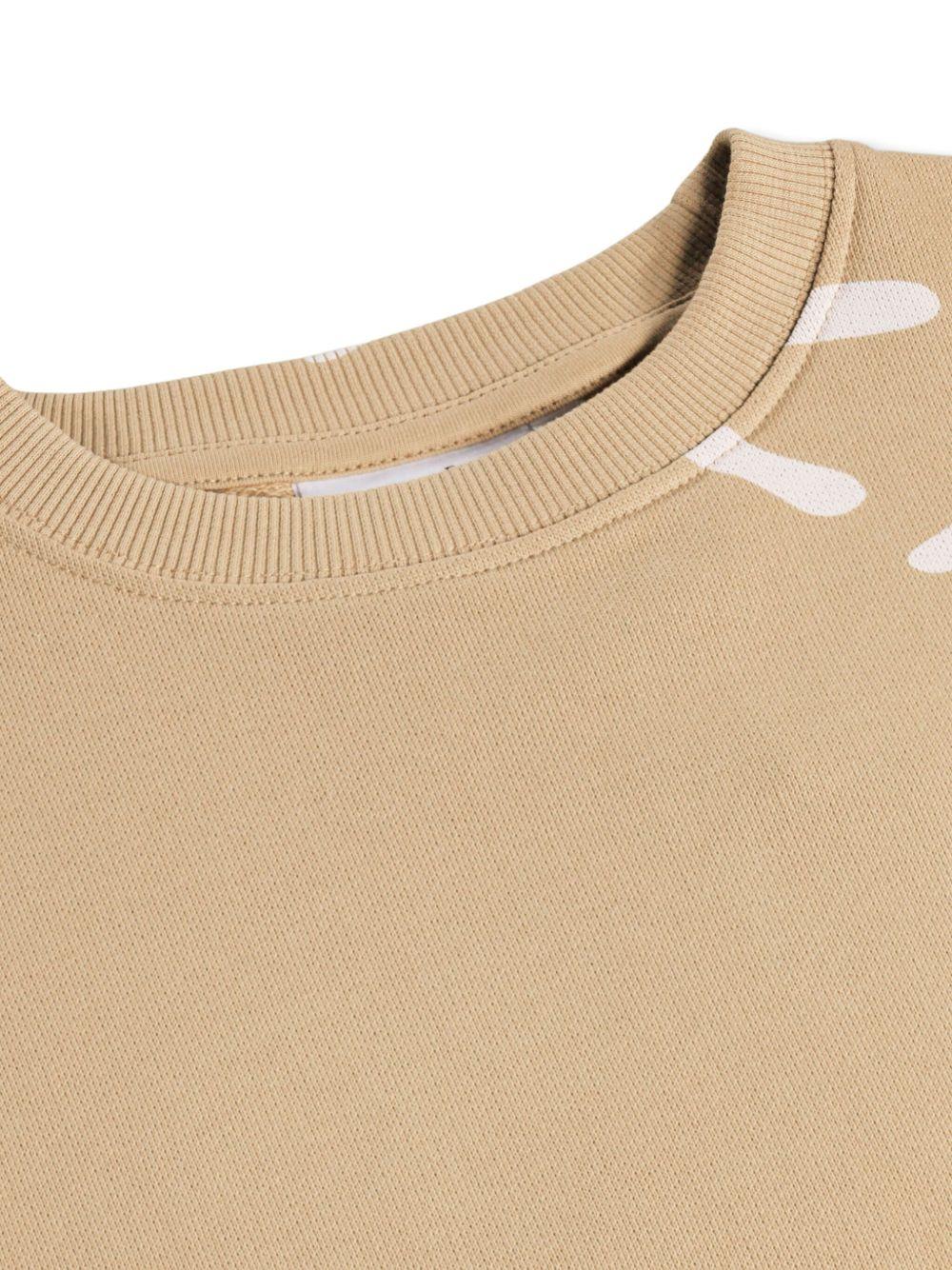 Felpa Monti per bambino Molo beige con stampa smile 1S26J201 9594 MOLO KIDS
