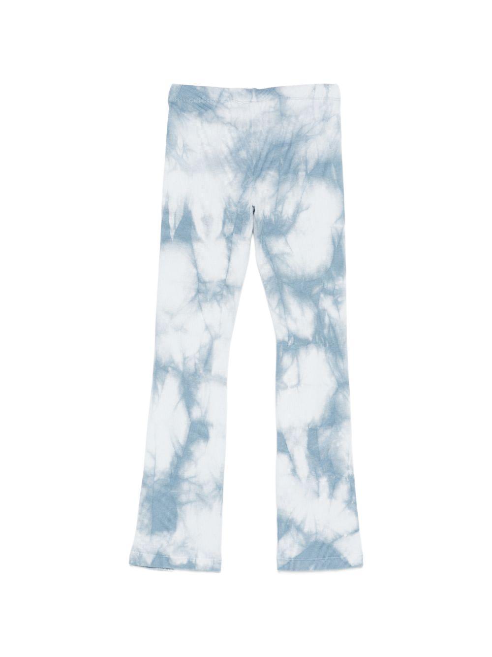 Leggings per bambina Off-White Kids multicolore con motivo tie-dye 44GCA009S26J001 451 OFF WHITE KIDS