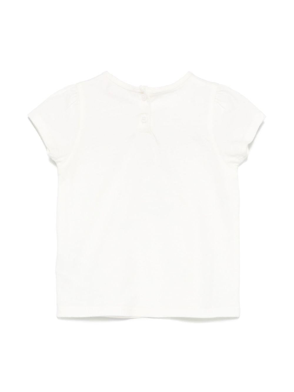 T-shirt per neonata Bonpoint cira beige con chiusura posteriore con bottone S05XTSK00008 104A BONPOINT