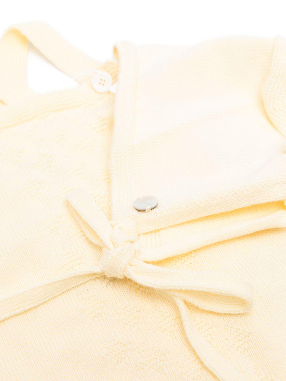 Set tutina cappellino e coperta per neonati Paz Rodriguez giallo con placca con logo 122-123193 05 PaZ RODRIGUEZ KIDS