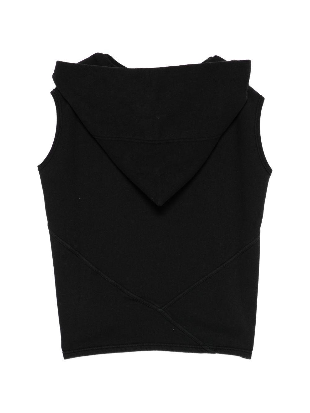 Felpa SL per bambino Rick Owens Kids nera con cappuccio BG01F3162FP 09 RICK OWENS KIDS