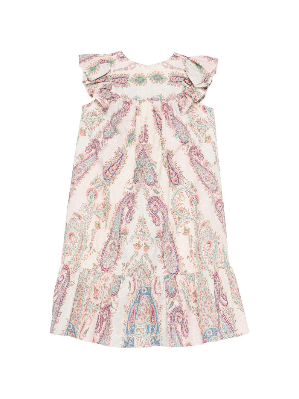 Abito per bambina Etro Kids beige con stampa paisley GY1B30 U0268 501MC ETRO KIDS
