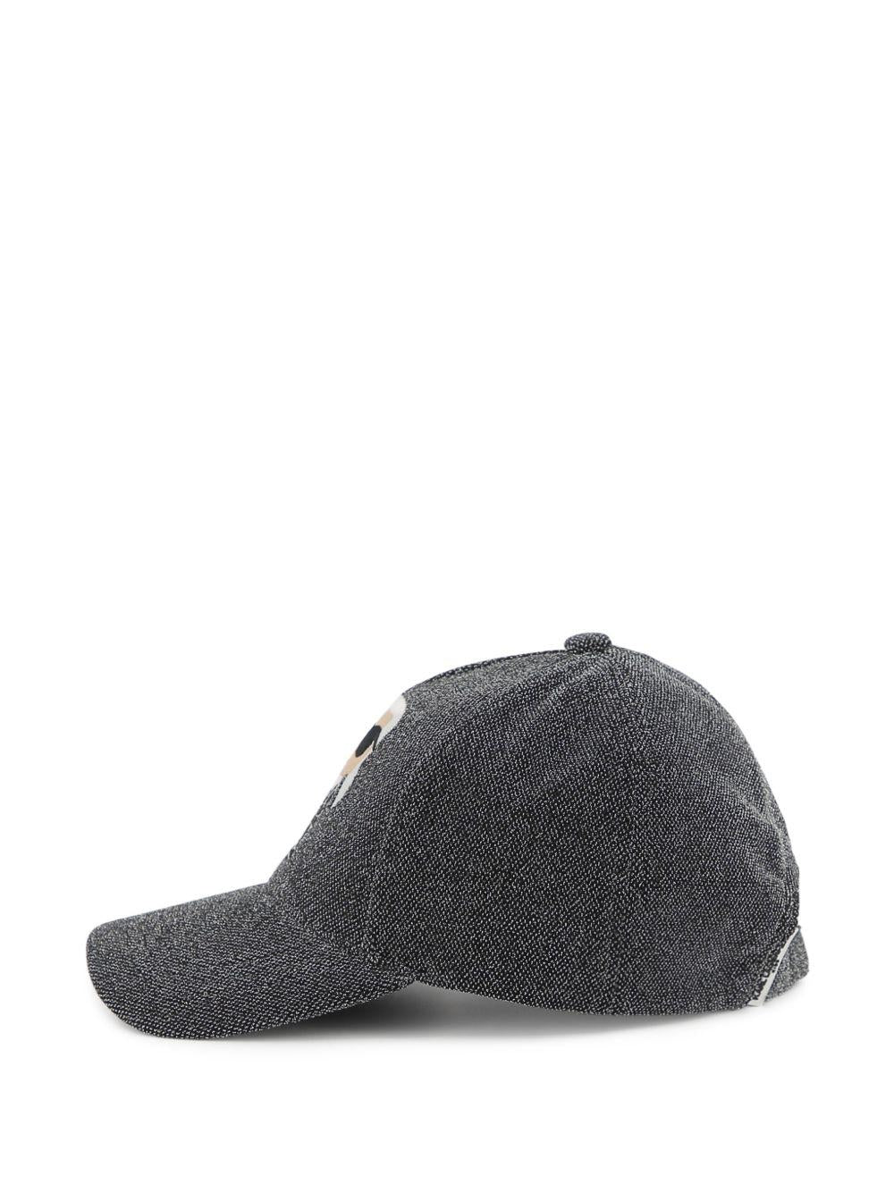 Berretto da baseball per bambino Karl Lagerfeld Kids grigio ricamato Z31198 016 KARL LAGERFELD KIDS