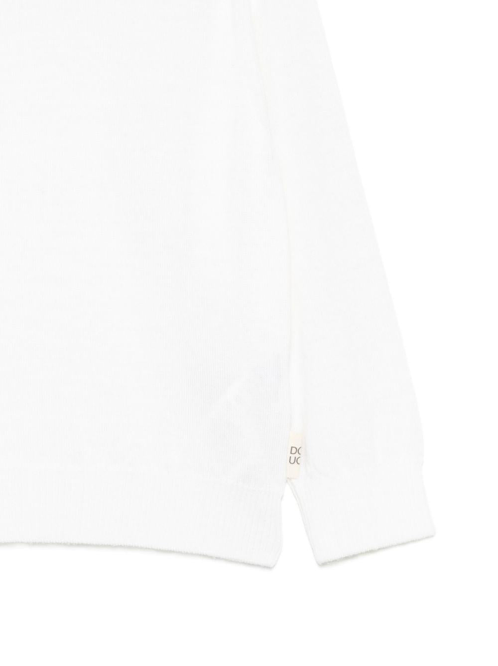 Maglione per bambini Douuod Kids bianco con collo alto DZ9P10 Z4117 101 DOUUOD KIDS