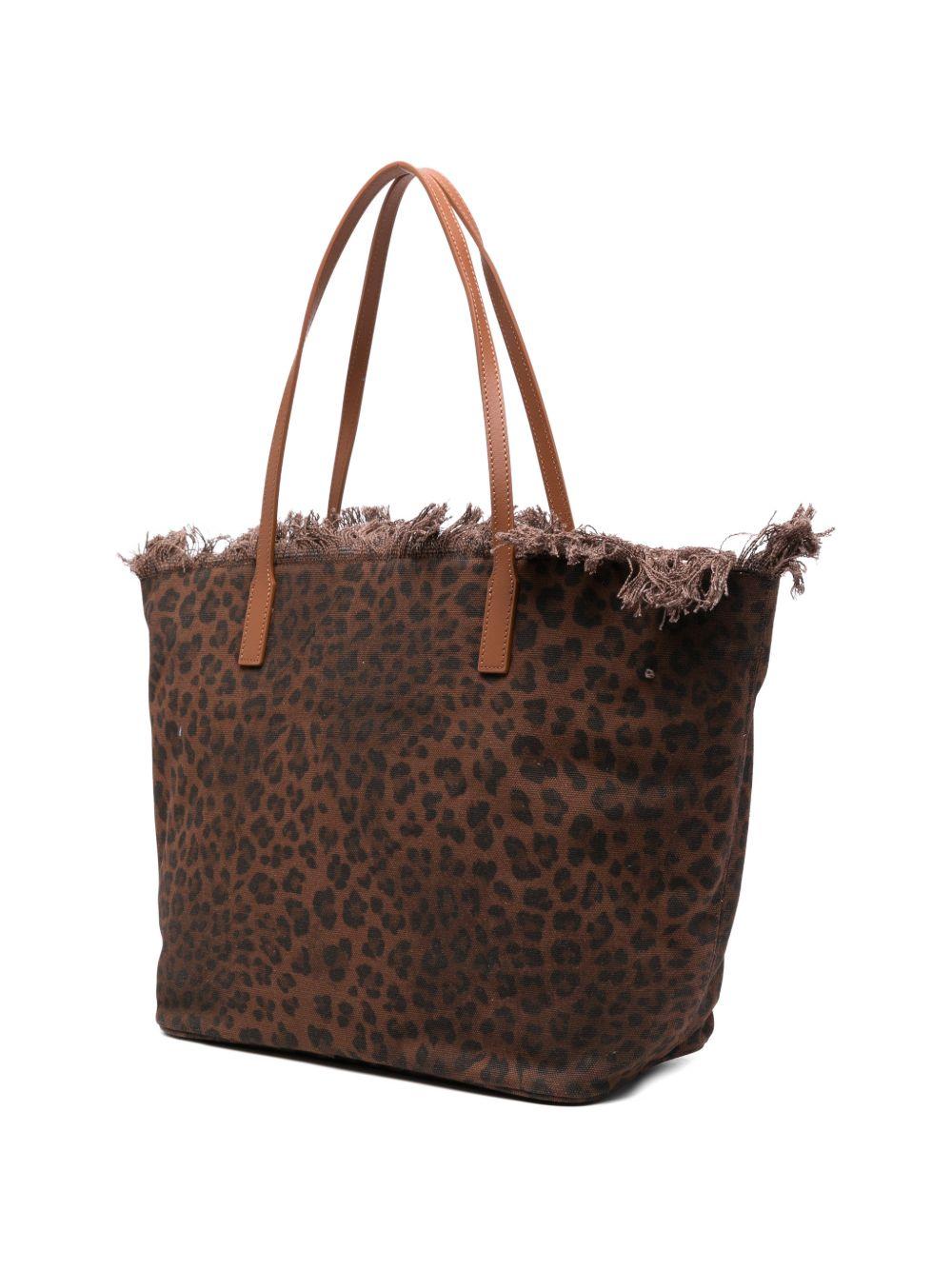 Borsa da spiaggia MC2 Saint Barth animalier con logo sul davanti CBF0001 00588L MC2 ST. BARTH KIDS