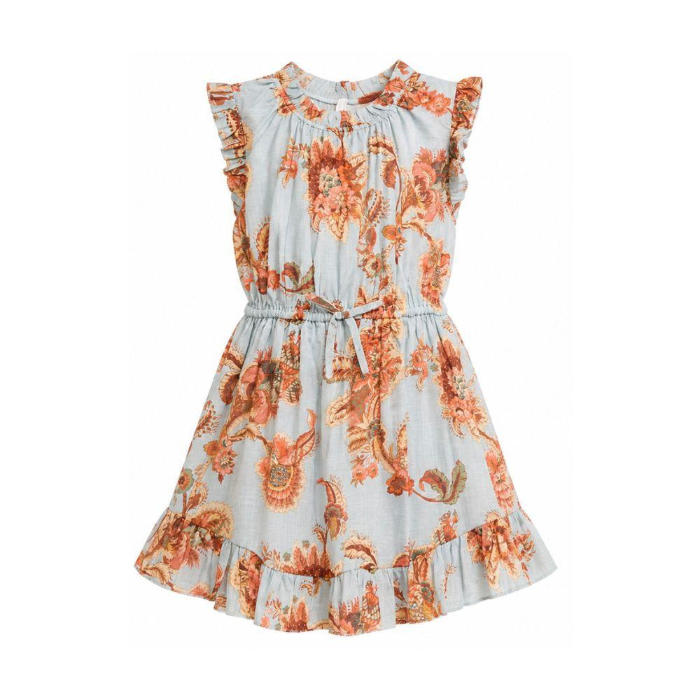 Tuta intera per bambina Zimmermann Kids azzurra con stampa floreale all-over 1897DS S261 ZIMMERMANN KIDS