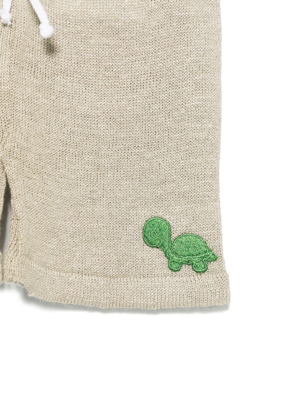 Pantaloni per neonato Gensami kids grigio in maglia PT01-B-SOFT GREY BEIGE GENSAMI