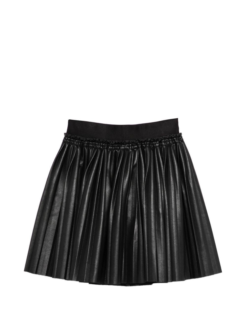Gonna per bambina John Richmond Junior nera con design plissettato RGP26067GO BLACK JOHN RICHMOND KIDS