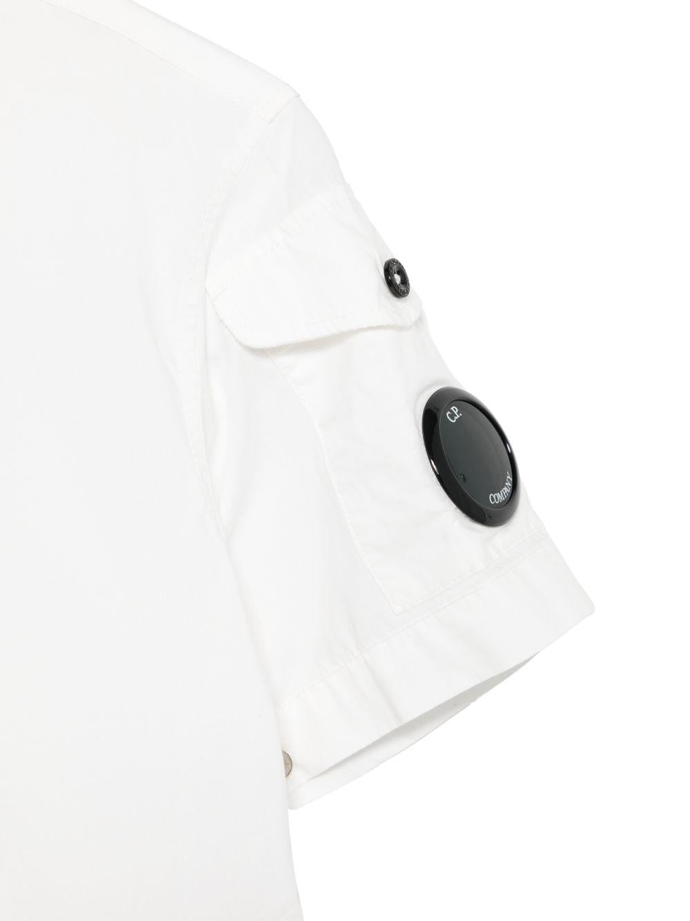 Camicia per bambino C.P. Company Kids bianca con colletto classico CUC00ILLC04 10135 C.P.COMPANY KIDS