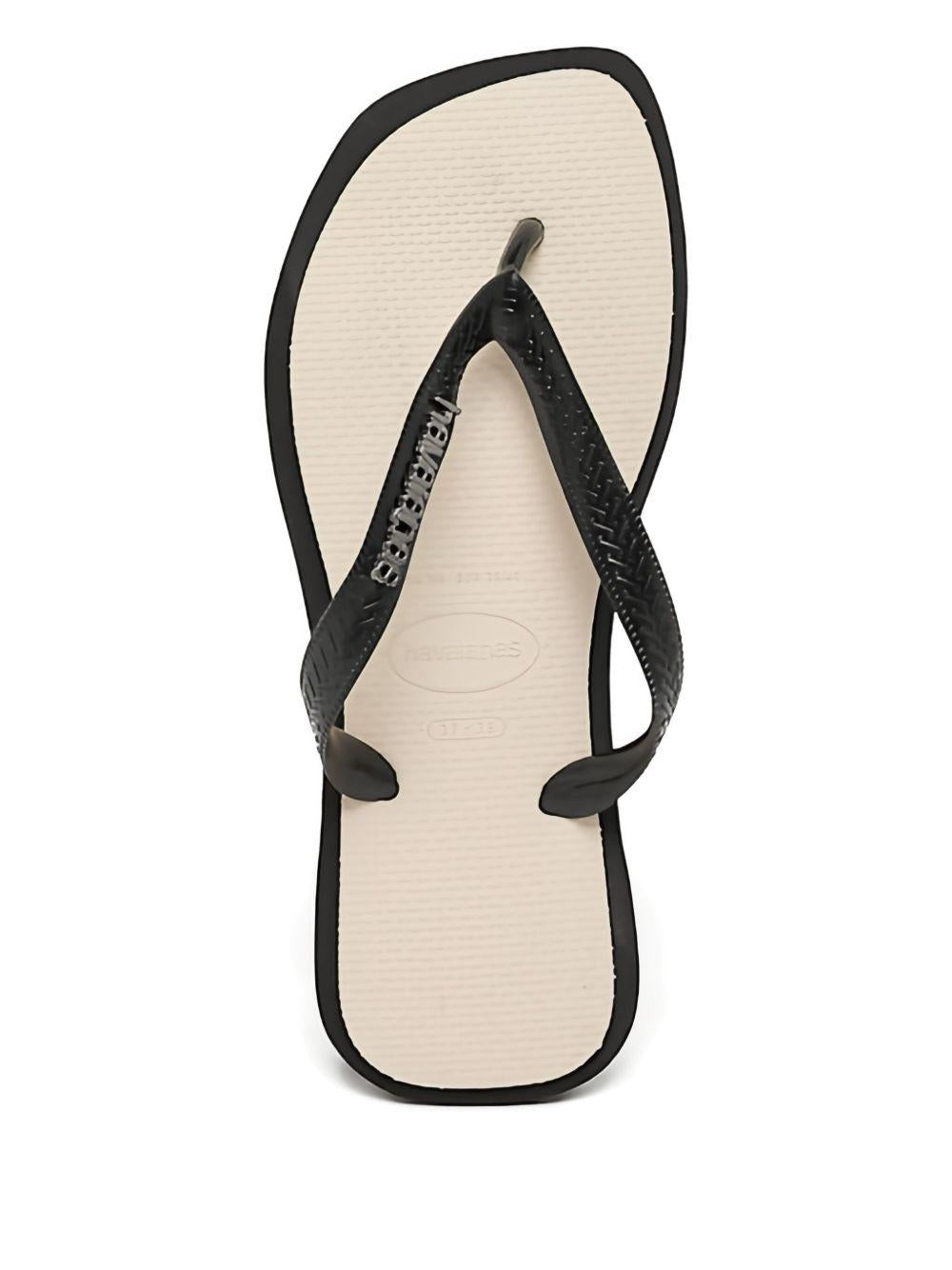 Infradito da donna Havaianas nero con logo sul cinturino 4149944 0090 HAVAIANAS