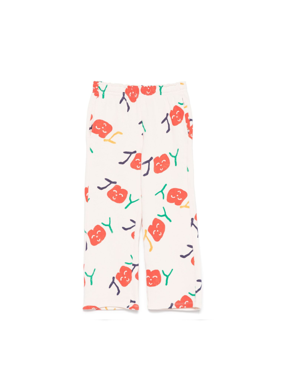 Pantaloni sportivi per bambina Bobo Choses Smiling beige con vita elasticizzata B125AC080 199 BOBO CHOSES