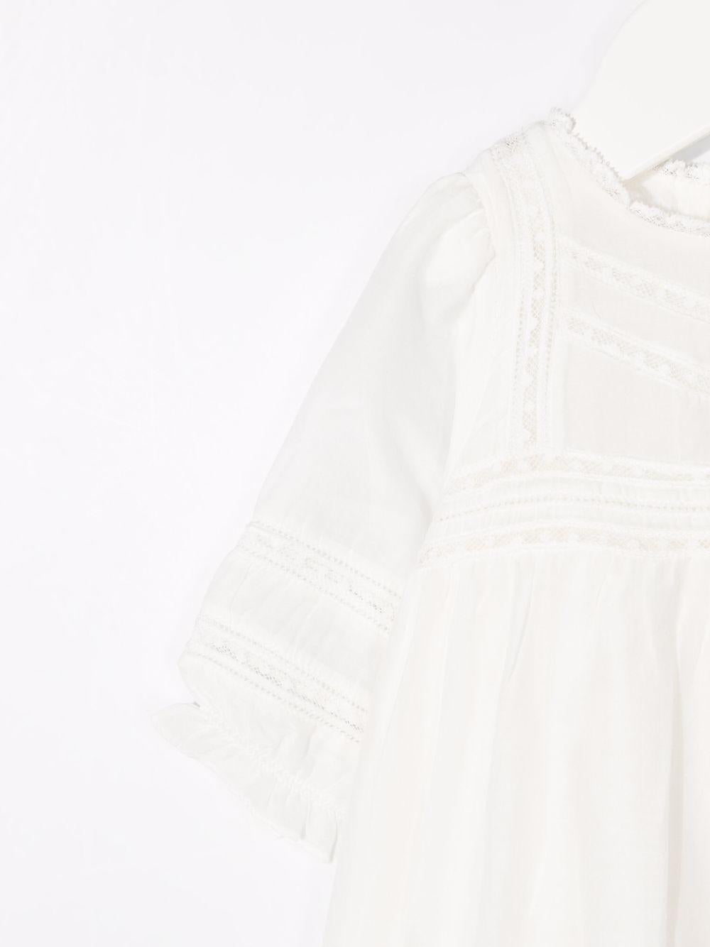 Abito battesimale per neonata Bonpoint bianco con cuffia e scarpine PEPARFUM 002 BONPOINT